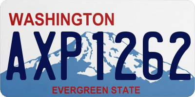 WA license plate AXP1262