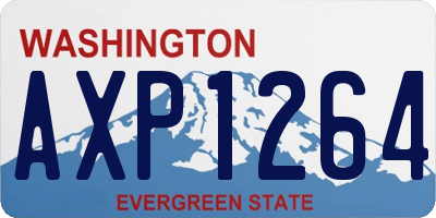 WA license plate AXP1264