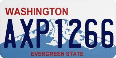 WA license plate AXP1266