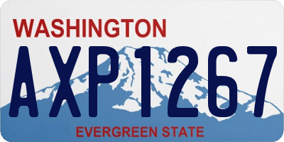 WA license plate AXP1267