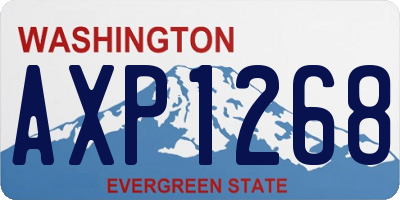 WA license plate AXP1268