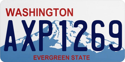 WA license plate AXP1269