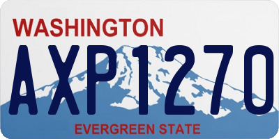 WA license plate AXP1270
