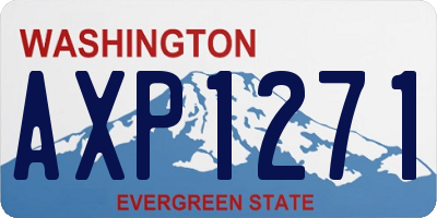 WA license plate AXP1271