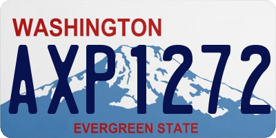 WA license plate AXP1272