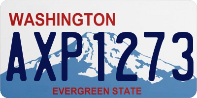 WA license plate AXP1273