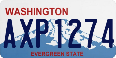 WA license plate AXP1274