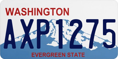 WA license plate AXP1275