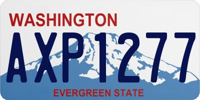 WA license plate AXP1277