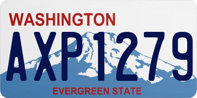 WA license plate AXP1279