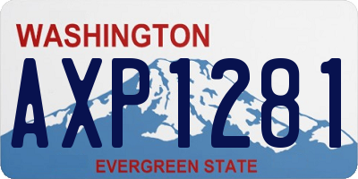 WA license plate AXP1281