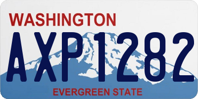 WA license plate AXP1282