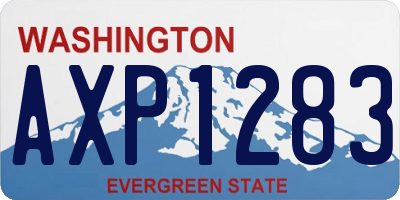 WA license plate AXP1283