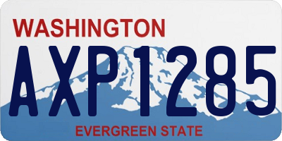 WA license plate AXP1285