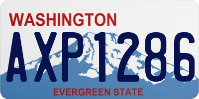 WA license plate AXP1286