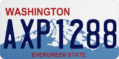 WA license plate AXP1288