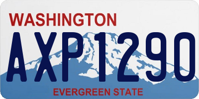WA license plate AXP1290