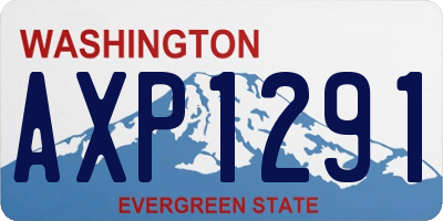 WA license plate AXP1291