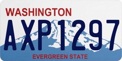 WA license plate AXP1297