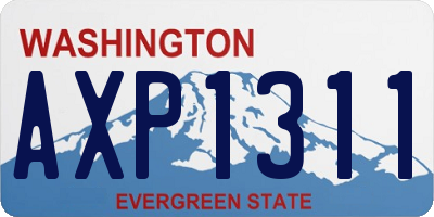 WA license plate AXP1311