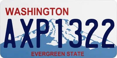 WA license plate AXP1322