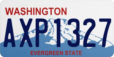 WA license plate AXP1327