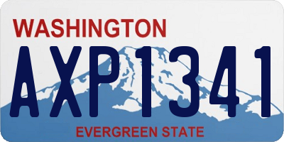 WA license plate AXP1341