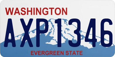 WA license plate AXP1346