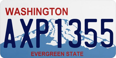 WA license plate AXP1355