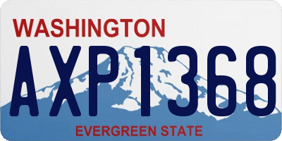 WA license plate AXP1368