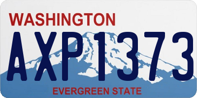 WA license plate AXP1373