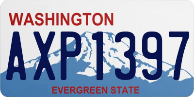 WA license plate AXP1397