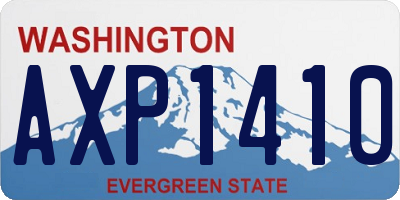 WA license plate AXP1410