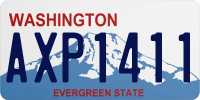 WA license plate AXP1411