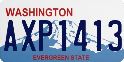 WA license plate AXP1413