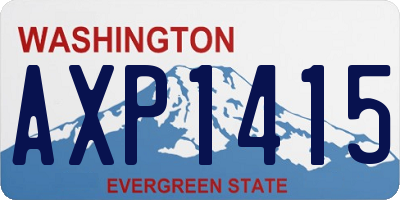 WA license plate AXP1415