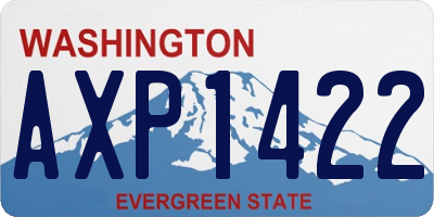 WA license plate AXP1422