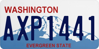 WA license plate AXP1441