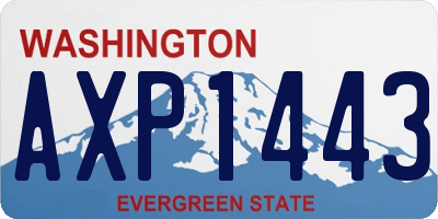 WA license plate AXP1443