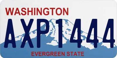 WA license plate AXP1444