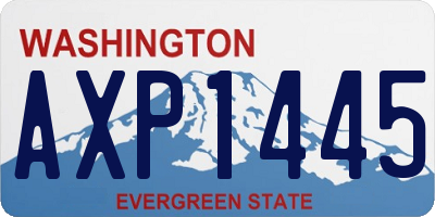 WA license plate AXP1445