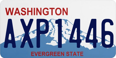 WA license plate AXP1446