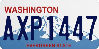 WA license plate AXP1447