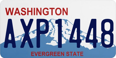 WA license plate AXP1448