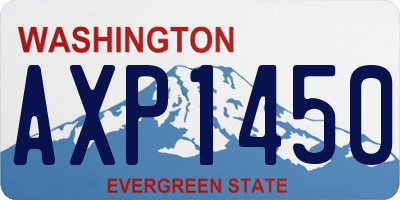 WA license plate AXP1450
