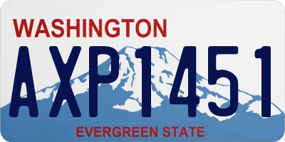 WA license plate AXP1451