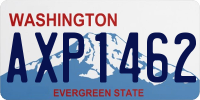 WA license plate AXP1462