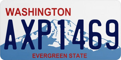 WA license plate AXP1469