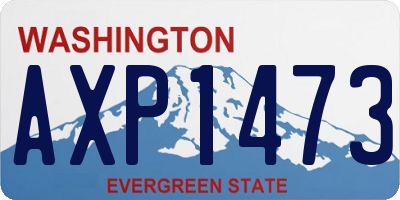 WA license plate AXP1473