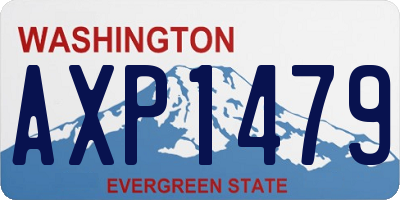WA license plate AXP1479